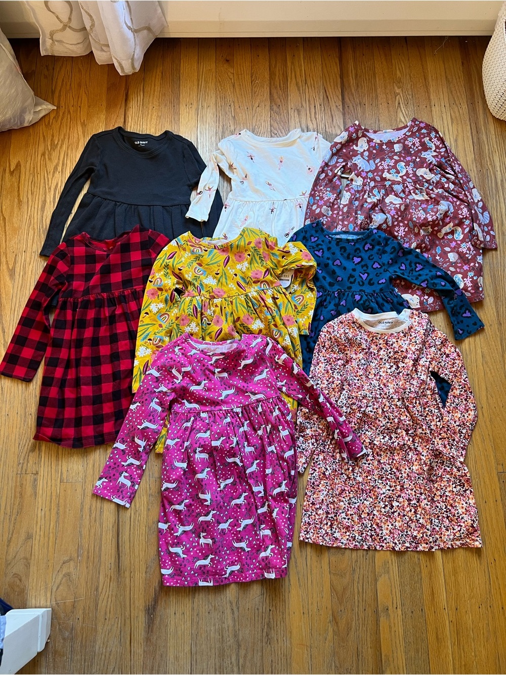 Long sleeve dresses- 5T girls
